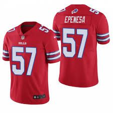 Men Buffalo Bills 57 Epenesa Nike Red Game NFL Jersey